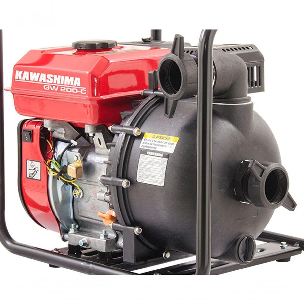 Motobomba Kawashima Gw200-c 2'' Gasolina 212cc Tq Químico - 2