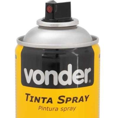 Tinta Spray Acrílica Prata Metálico 350ml-250g Vonder