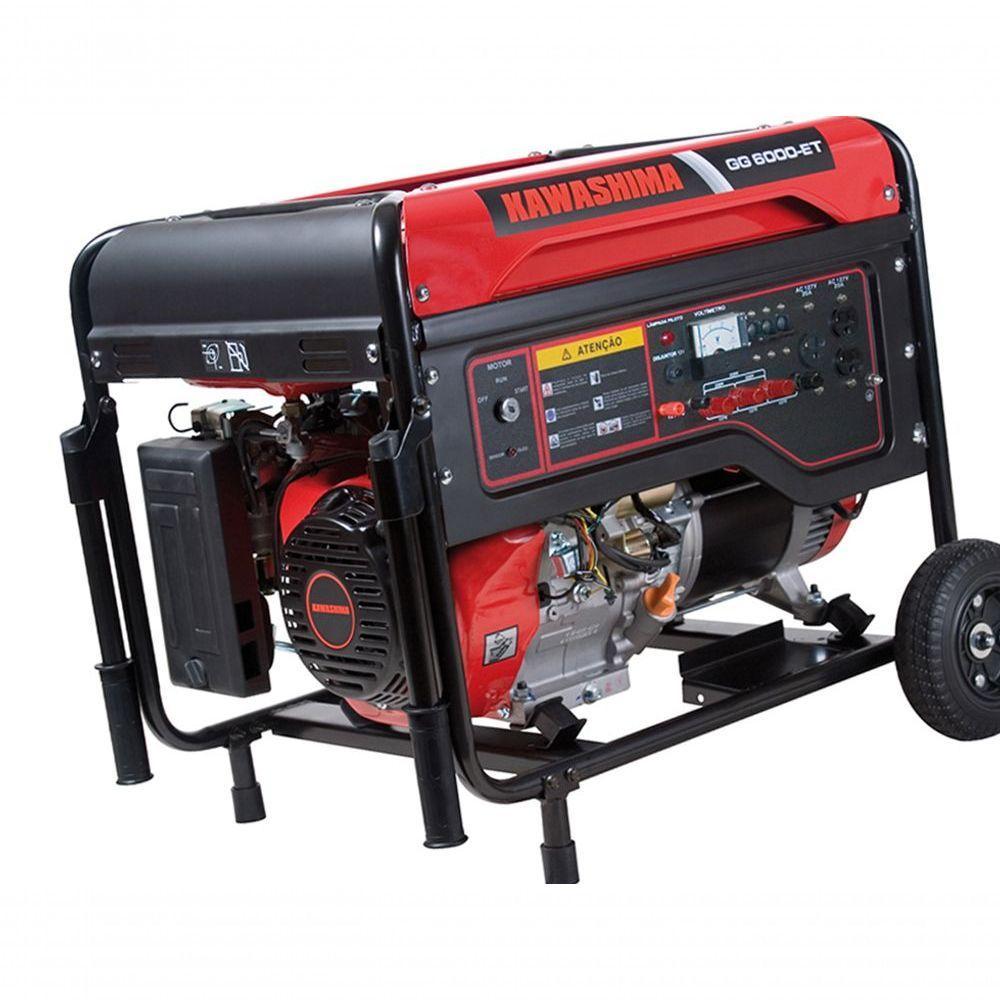 Gerador Gasolina Gg6000-et380 6,0kw Trifase 380 220V - 3