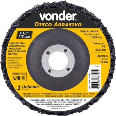 Disco Abrasivo 4.1-2 115mm Vonder