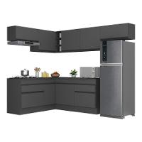 Armário De Cozinha Completa De Canto Mp2104.895 Preto - 6