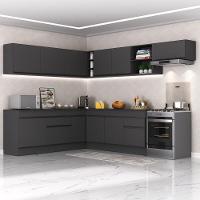 Armário De Cozinha Completa De Canto Mp2103.895 Preto - 1