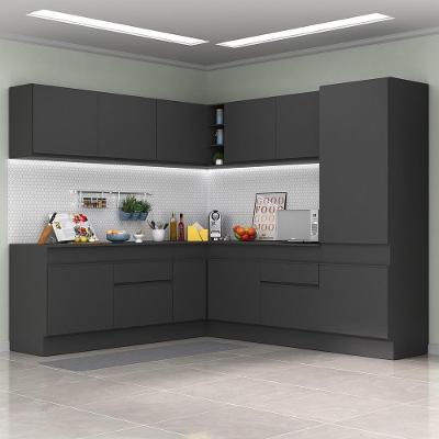 Armário De Cozinha Completa De Canto Mp2101.895 Preto