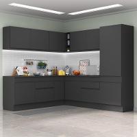 Armário De Cozinha Completa De Canto Mp2101.895 Preto - 1