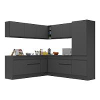 Armário De Cozinha Completa De Canto Mp2101.895 Preto - 6