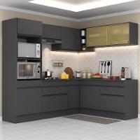 Armário De Cozinha Completa De Canto Mp2099.895 Preto - 1