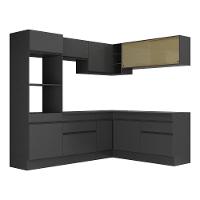 Armário De Cozinha Completa De Canto Mp2099.895 Preto - 2