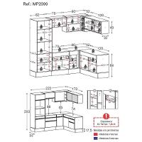 Armário De Cozinha Completa De Canto Mp2099.895 Preto