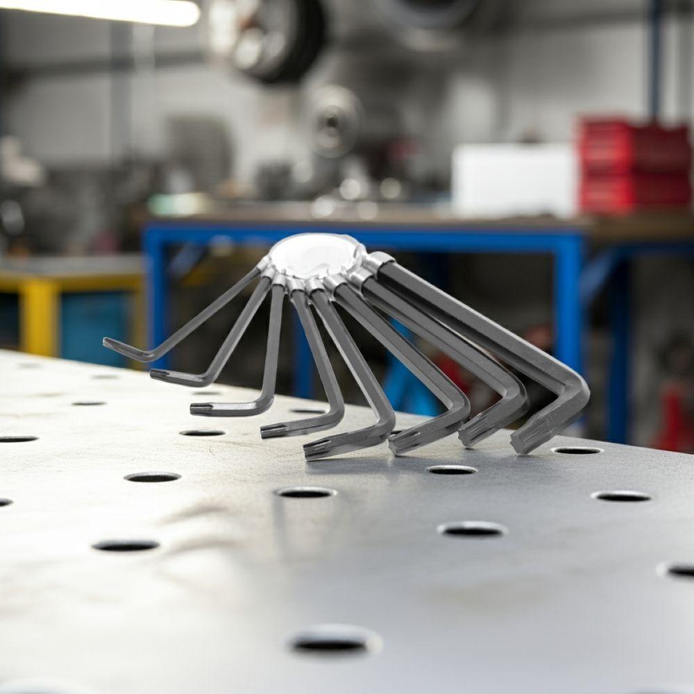 Jogo Chave Torx T9 - T40 Chaveiro 8 Peças Tradestar - 9