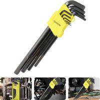 Jogo Chave Allen 1,5-10 Mm Longo 9 Peças Cr-v Tradestar - 1