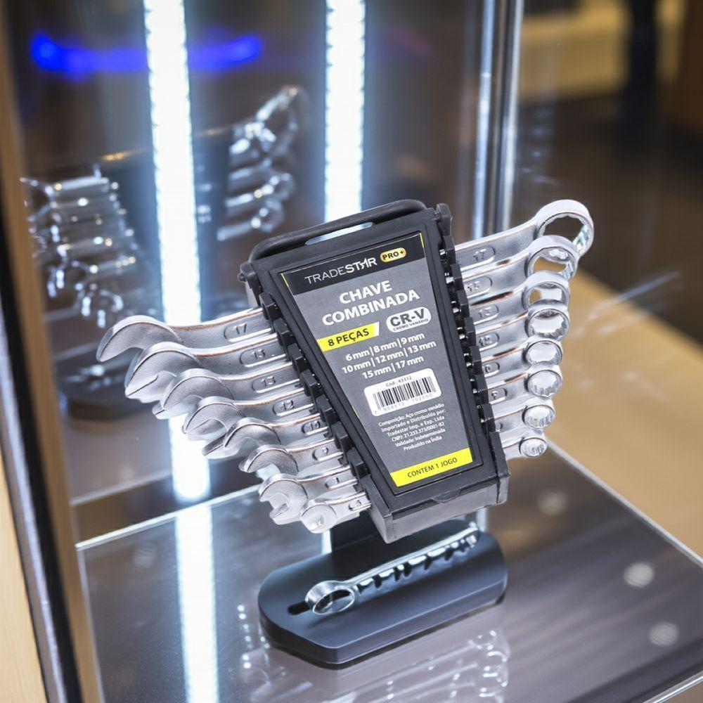 Jogo Chave Combinada 6 - 17 Mm 8 Peças Cr-v Tradestar - 9