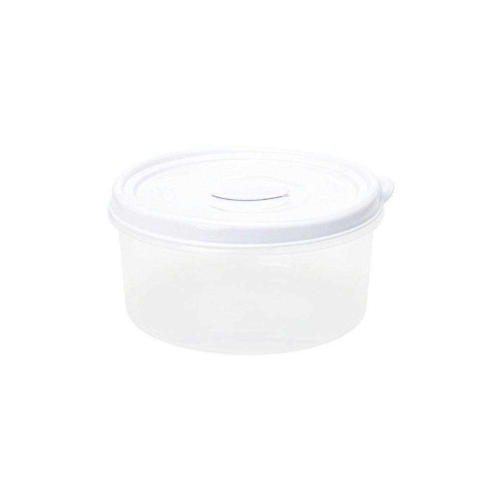 Pote Redondo Para Micro-ondas E Freezer Com Válvula 1l Branco - 1