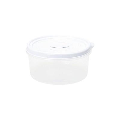 Pote Redondo Para Micro-ondas E Freezer Com Válvula 1l Branco