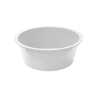 Bacia Canelada 13,5l Plasvale Branco