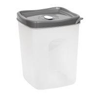 Pote Porta Mantimentos 1,3l Plasvale Cinza - 1
