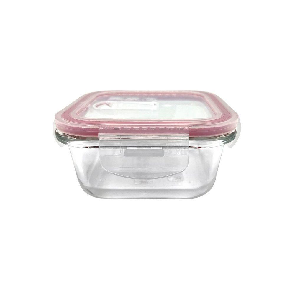 Pote Vidro Hermético Marmita 800ml Com Garrafa Térmica Cinza - 2