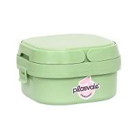 Kit Bowl 500ml Com Colher + Marmita Com 2 Compartimentos, Travas E Alças Plasvale + Sanduicheira Verde Oliva - 3