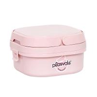 Kit Bowl 500ml Com Colher + Marmita Com 2 Compartimentos, Travas E Alças Plasvale + Sanduicheira Rosa Orquídea - 3