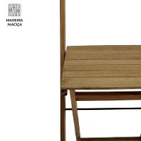 Conjunto 2 Banquetas Alta Dobráveis Bar E Balcão Madeira Mel - 8