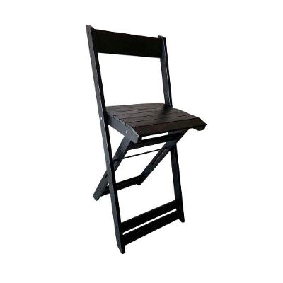 Banqueta Eucalipto Dobrável Ideal Para Bistrô Ou Bar Preto