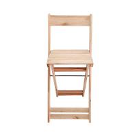 Conjunto 2 Banquetas Dobráveis Para Bistro E Balcão Em Madeira Natural