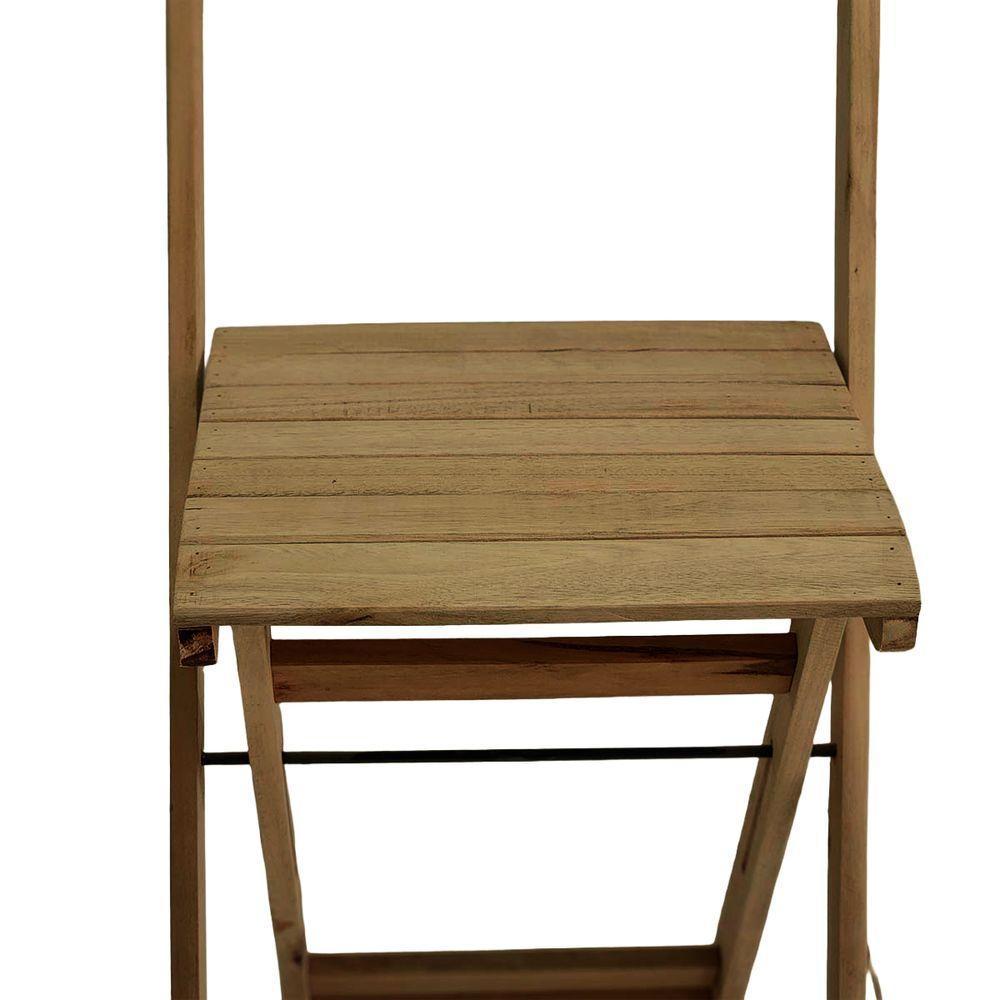 Conjunto 2 Banquetas Dobráveis Para Bistro E Balcão Em Madeira Mel - 6