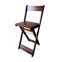 Conjunto Com 4 Banquetas Dobráveis Em Eucalipto Imbuia