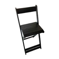 Conjunto 4 Banquetas Alta Dobráveis Bar Balcão Em Madeira Preto - 7