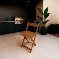 Banqueta Eucalipto Dobrável Ideal Para Bistrô Ou Bar Mel - 2