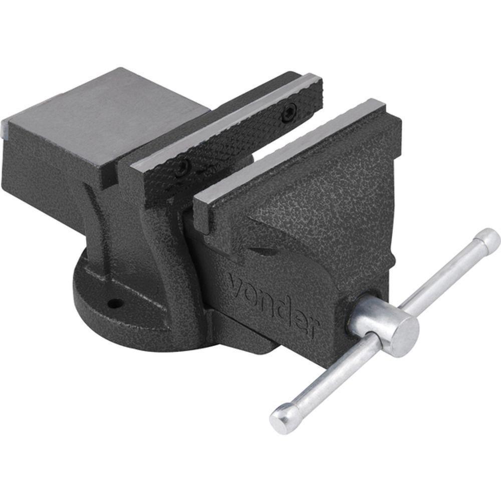 Torno Morsa De Bancada N.4 Fixo Abertura 75mm Nodular Vonder - 1