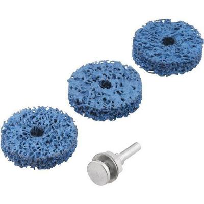 Jogo Esponja Abrasiva 50mm Haste 1-4 Pesado Para Furadeira