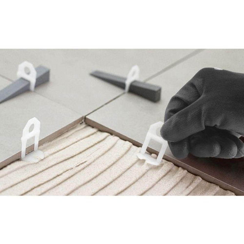 Nivelador Para Piso 4,0mm Com 100 Peças Em Polipropileno Vonder - 2