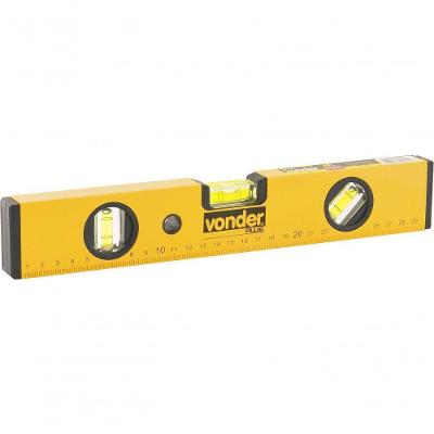 Nível Alumínio 14" 3 Bolhas Base Magnética - Vonder Plus