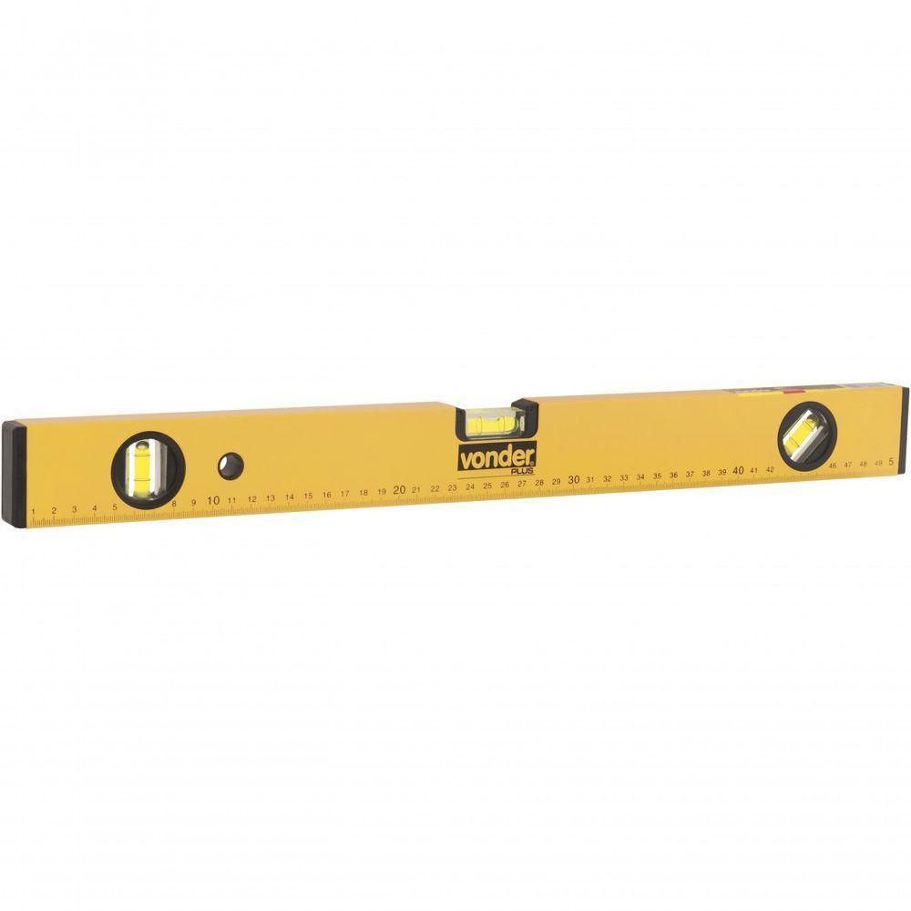 Nível Alumínio 20" 3 Bolhas Base Magnética - Vonder Plus - 1