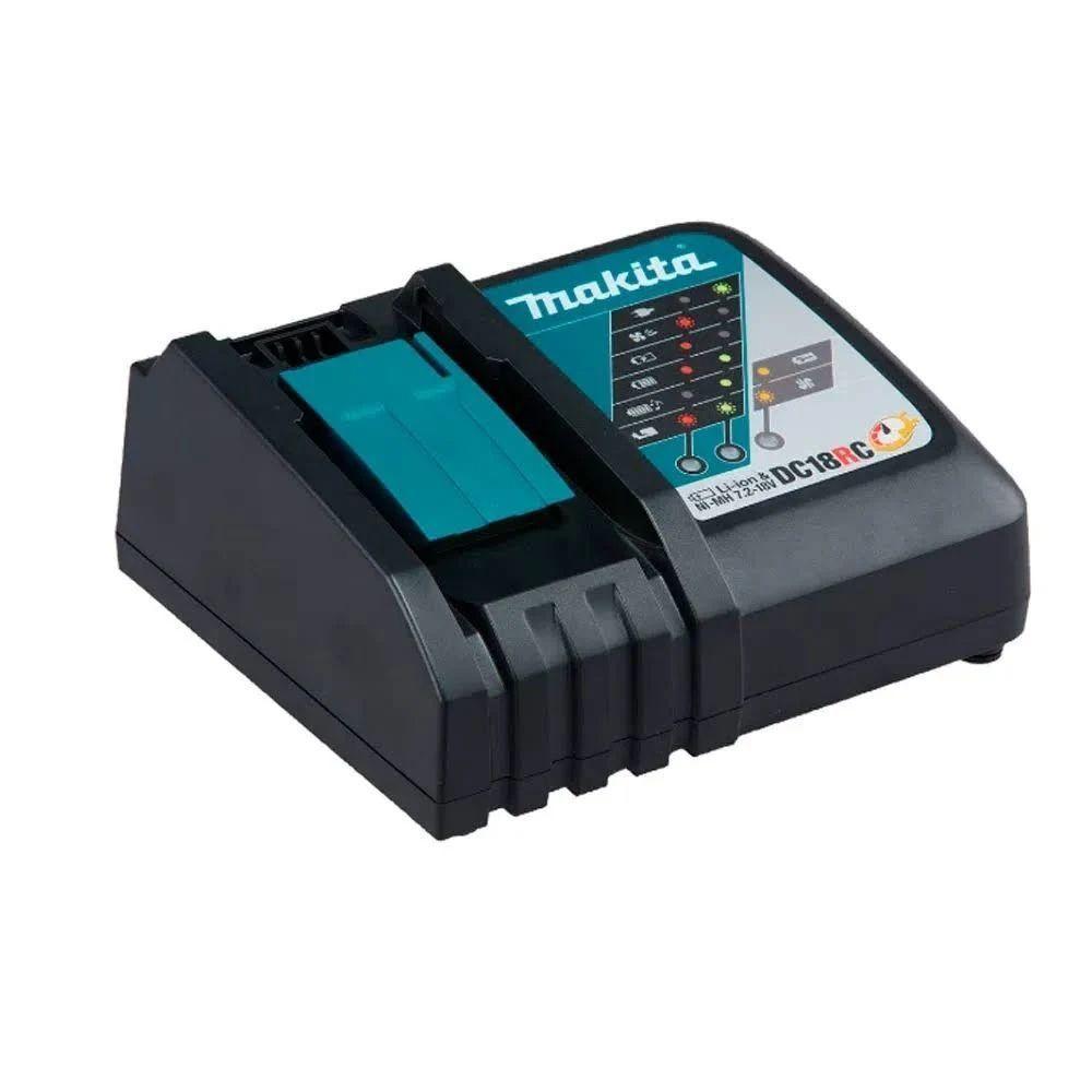 Esmerilhadeira Angular 115mm 4-1-2'' 11000 Rpm Com Bateria Carregador E Maleta Dga452rfe Makita - 6