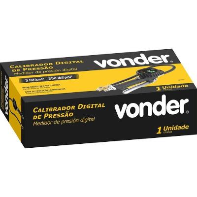 Calibrador De Pneus Digital 3-250 Lbs-pol² Vonder