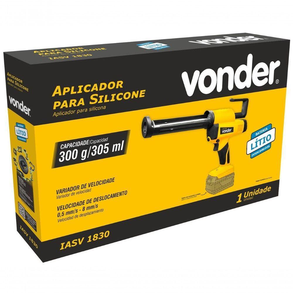 Aplicador Silicone Intercambiável 18V S- Bat S Carreg Vonder - 7