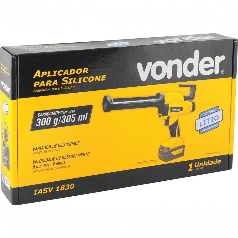 Aplicador Silicone Intercambiável 18V S- Bat S Carreg Vonder - 9