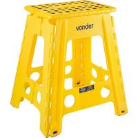 Banqueta Plástica Dobrável Amarela Altura 450 Mm Vonder - 2