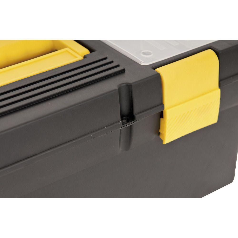 Caixa Plástica Para Ferramentas Baú 400x155x160mm Com Bandej - 5