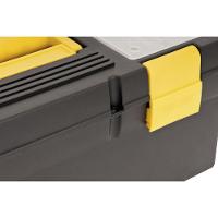 Caixa Plástica Para Ferramentas Baú 400x155x160mm Com Bandej - 5