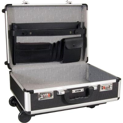 Maleta Para Ferramentas 455x330x155mm Preta Com Puxador E Ro