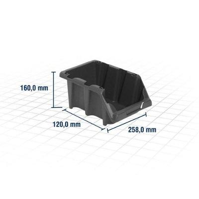 Gaveteiro Plástico Número 5 Preto Vonder