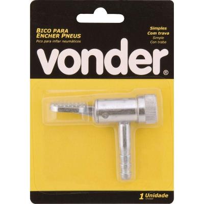 Bico Para Encher Pneu Com Presilha Espiga 5-16 Zincado Vonder