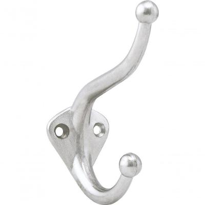 Cabide Duplo Grande Metálico Niquelado Vonder