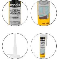 Borracha Silicone Transparente 256g Acético Vonder - 1