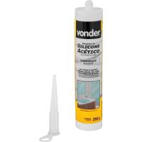 Borracha Silicone Transparente 256g Acético Vonder