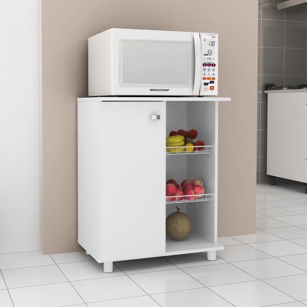 Balcão Fruteira Multiuso Com 1 Porta Cr20000 Branco - 1