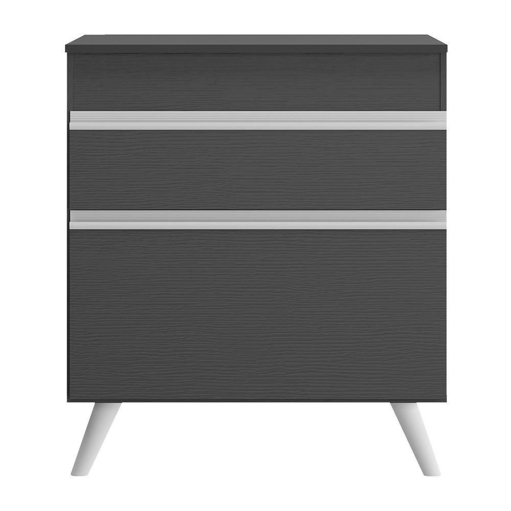 Balcão Cozinha Para Cooktop 70cm 1 Porta 1 Gaveta Veneza Multimóveis V3706 Preto/branco Preto/branco - 2