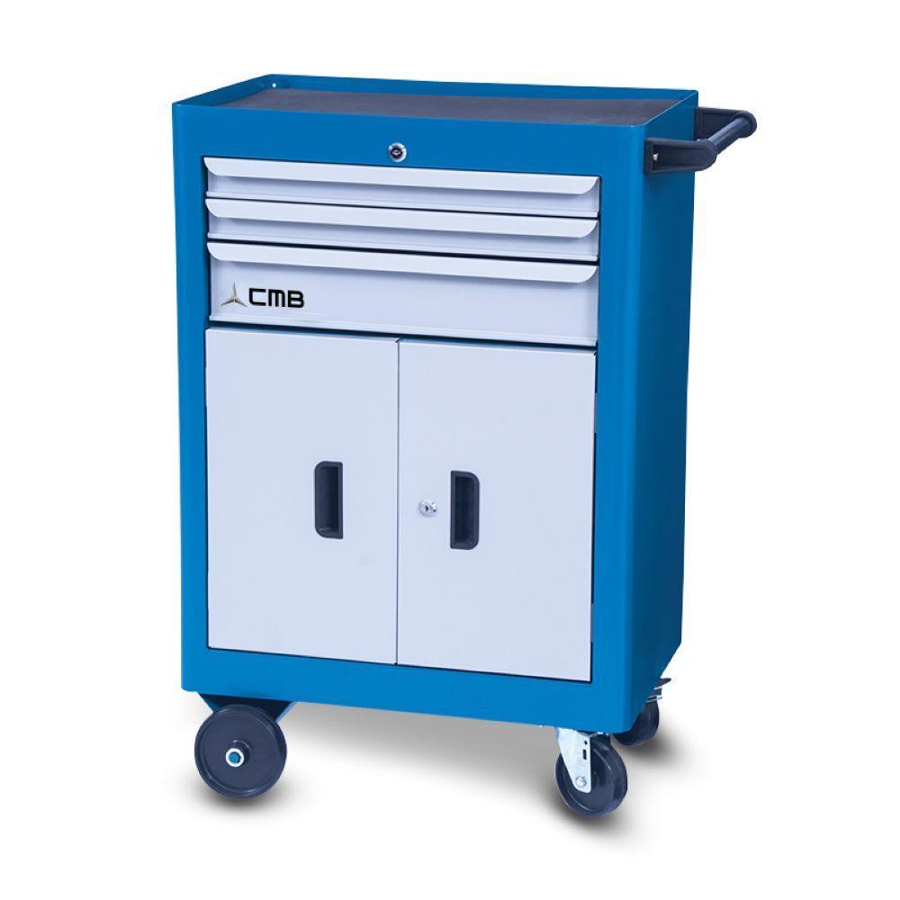 Carro Para Ferramentas Com 1 Bandeja 3 Gavetas E 2 Portas Cmb614 Cmb - 3